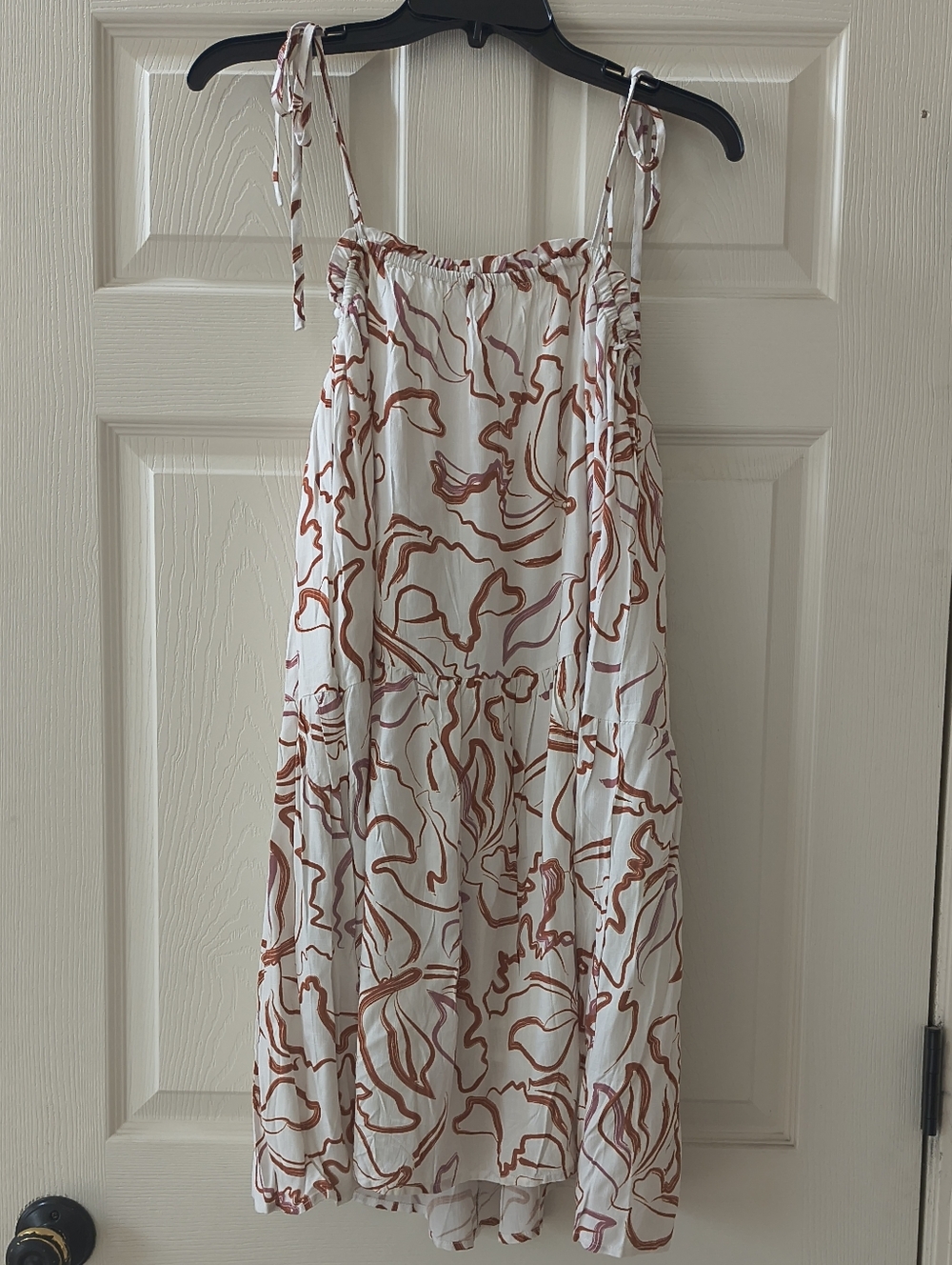 NWOT Petal & Pup White And Brown Summer Dress | Size 4